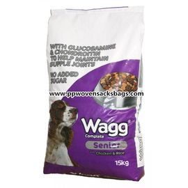 China Sacos de alimentação animal tecidos do polipropileno, saco de empacotamento da alimentação Eco-amigável reusável do cão fornecedor