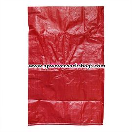 China Sacos tecidos PP vermelhos personalizados ensaca/25kg PP para embalar pelotas plásticas/alimento/produto químico fornecedor