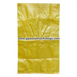 China Sacos tecidos PP amarelos antiderrapantes do saco do Virgin do polipropileno para o cimento de embalagem, carvão, malte fornecedor
